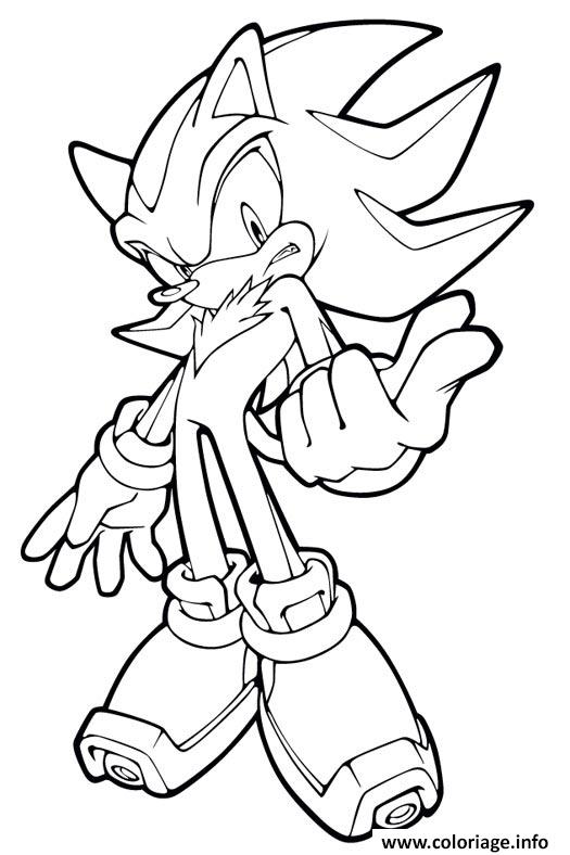 Coloriages - Dark Sonic - Coloriages Gratuits à Imprimer in 2023