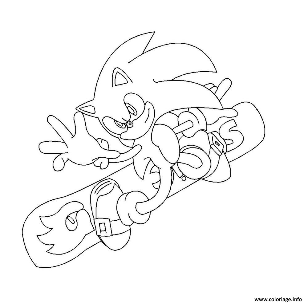 Coloriage Sonic 167 Dessin Sonic à imprimer