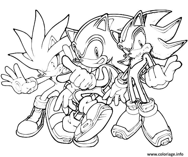 Dessins Gratuits à Colorier - Coloriage Super Sonic à imprimer