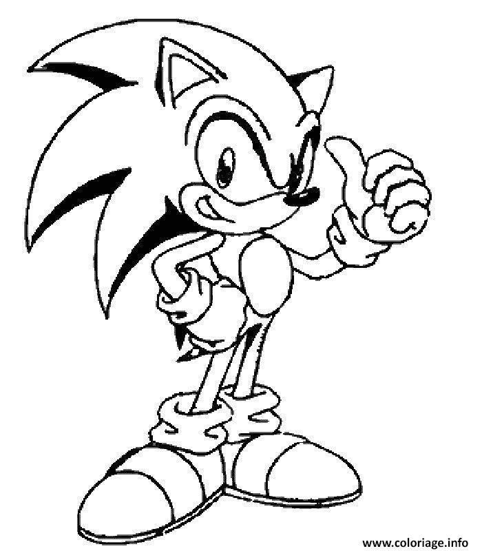 Dessin sonic 19 Coloriage Gratuit à Imprimer