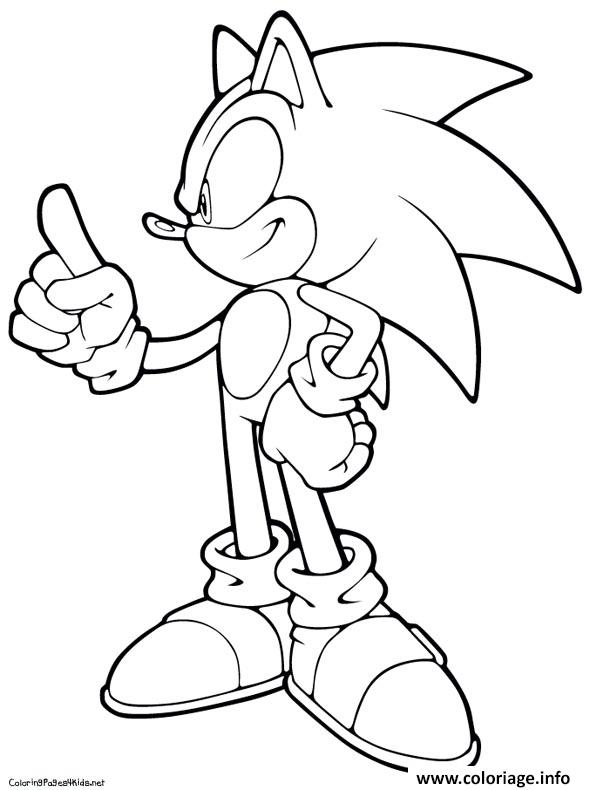 Dessin super sonic 70 Coloriage Gratuit à Imprimer