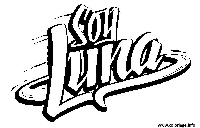 Dessin soy luna disney logo Coloriage Gratuit à Imprimer