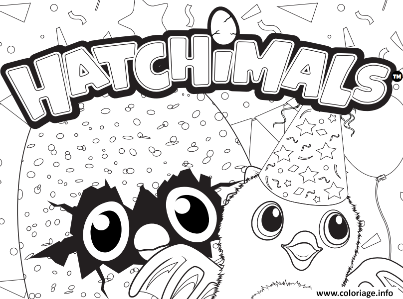 Dessin Hatchy hatchimals logo Coloriage Gratuit à Imprimer