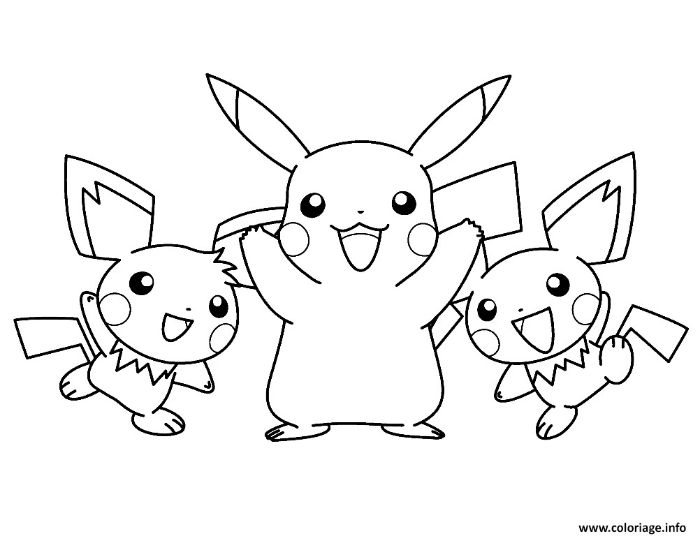 Dessin kids pikachu s66ef Coloriage Gratuit à Imprimer