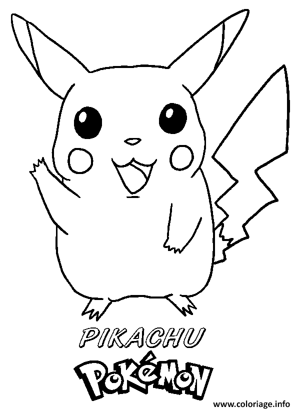 Dessin pikachu 120 Coloriage Gratuit à Imprimer