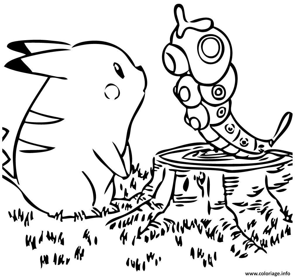 Coloriage A Imprimer De Pikachu