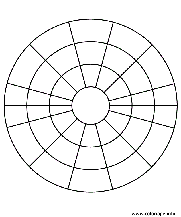 Coloriage Mandala Facile 130 Dessin Facile A Imprimer