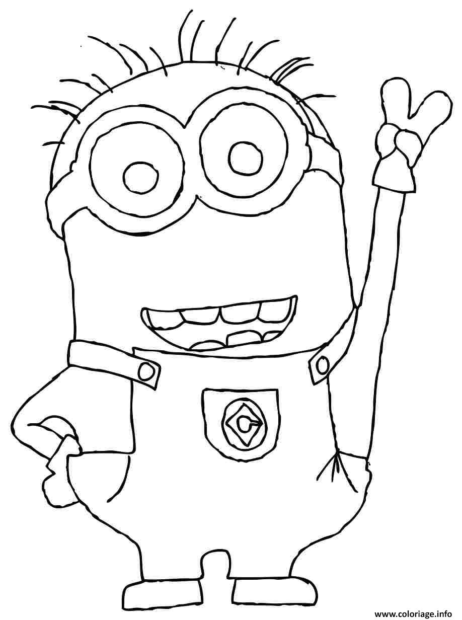 Dessin minions facile 69 Coloriage Gratuit à Imprimer