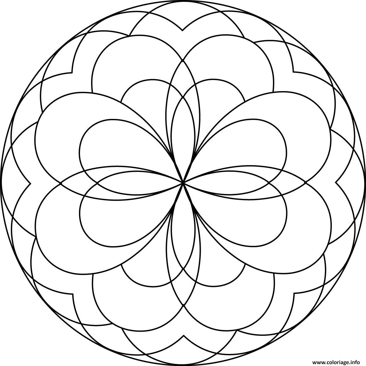Coloriages De Mandalas Faciles Imprimer Coloriages De Mandalas Faciles Imprimer