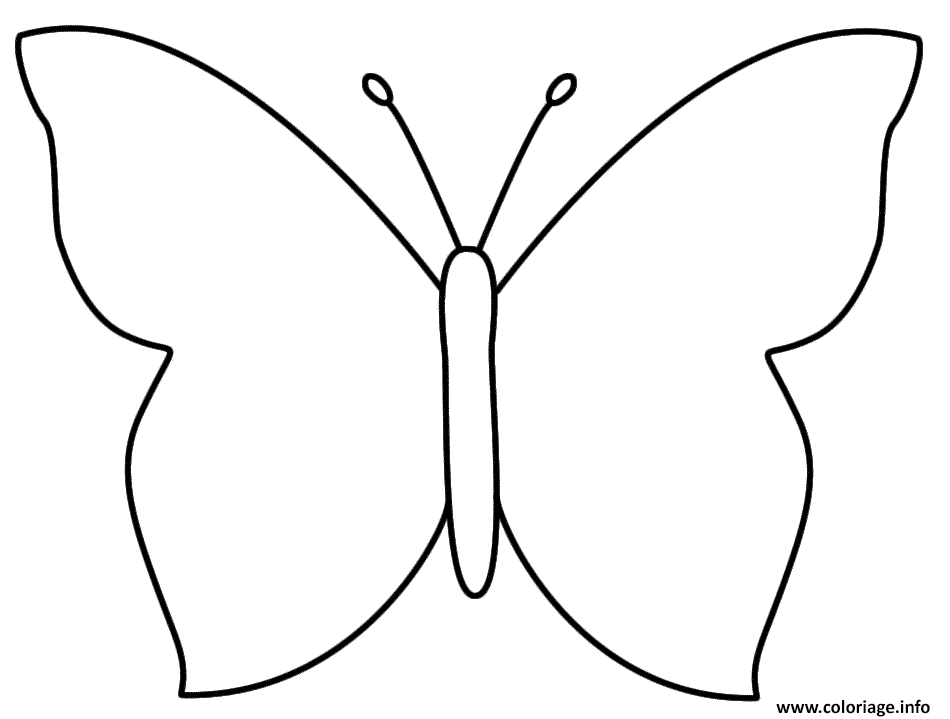 Dessin papillon facile 106 Coloriage Gratuit à Imprimer