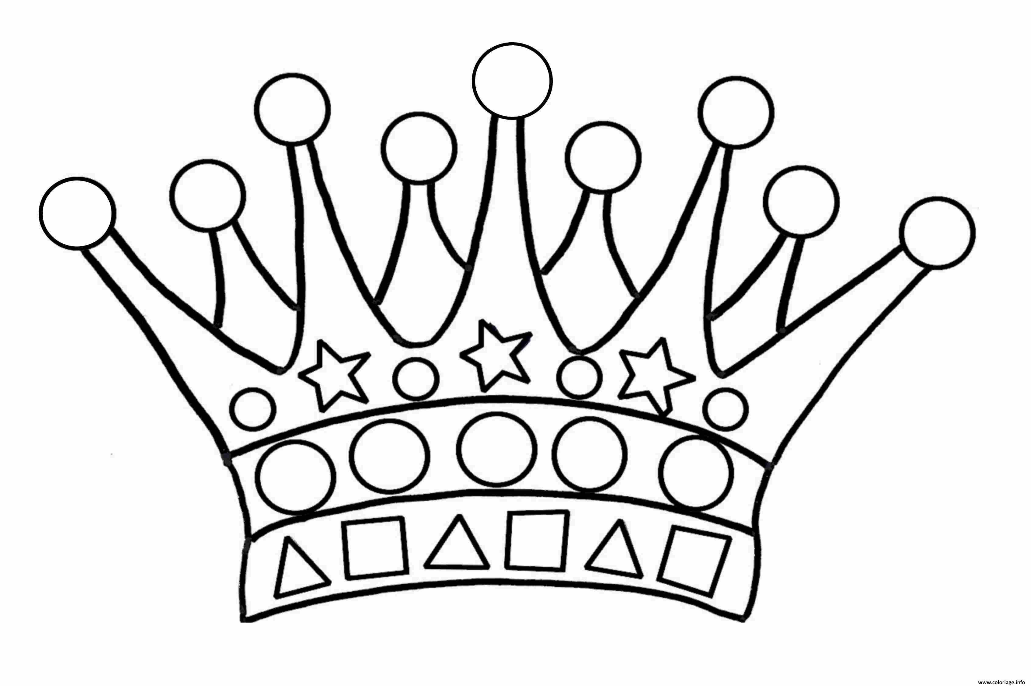 Coloriage de couronnes de roi et reines - Coloriage Epiphanie
