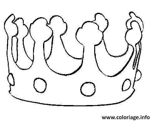 Dessin couronne des rois enfants Coloriage Gratuit à Imprimer