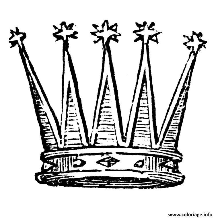 Dessin couronne galette des rois Coloriage Gratuit à Imprimer