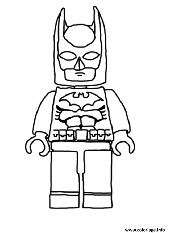 Coloriage Simple Batman Lego Movie 2017 Dessin à Imprimer