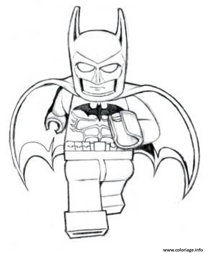 Coloriage Batman Lego Is Running Movie Dessin à Imprimer