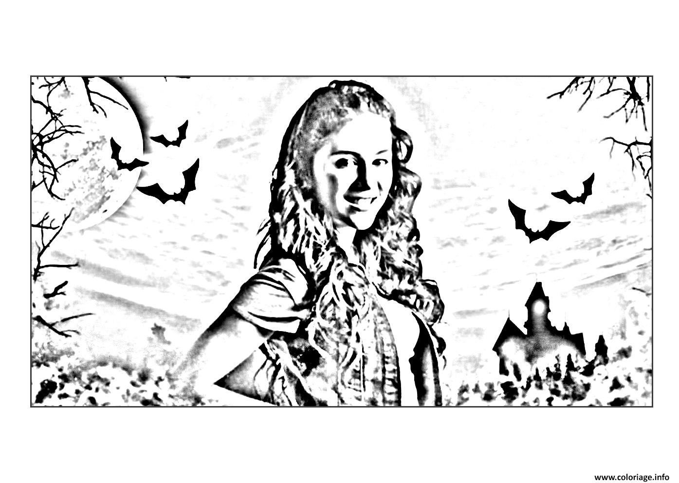 Chica Vampiro Coloriage Imprimer
