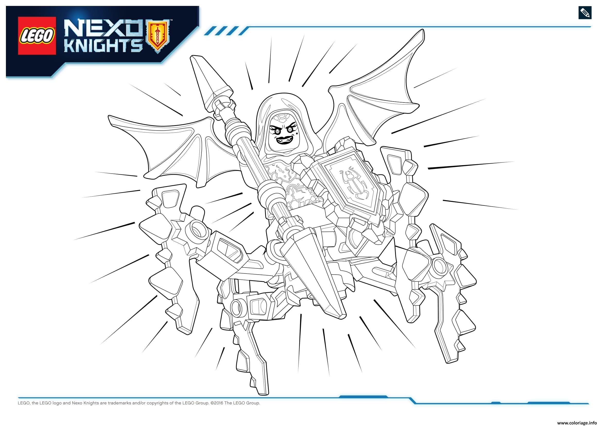 Dessin Lego Nexo Knights MONSTRES ULTIMATE 2 Coloriage Gratuit à Imprimer