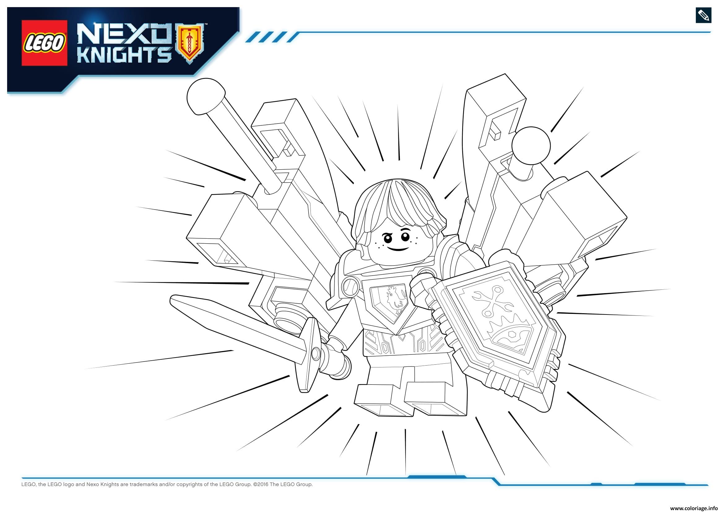 Coloriage Lego Nexo Knights Ultimate Knights 4 Dessin à Imprimer