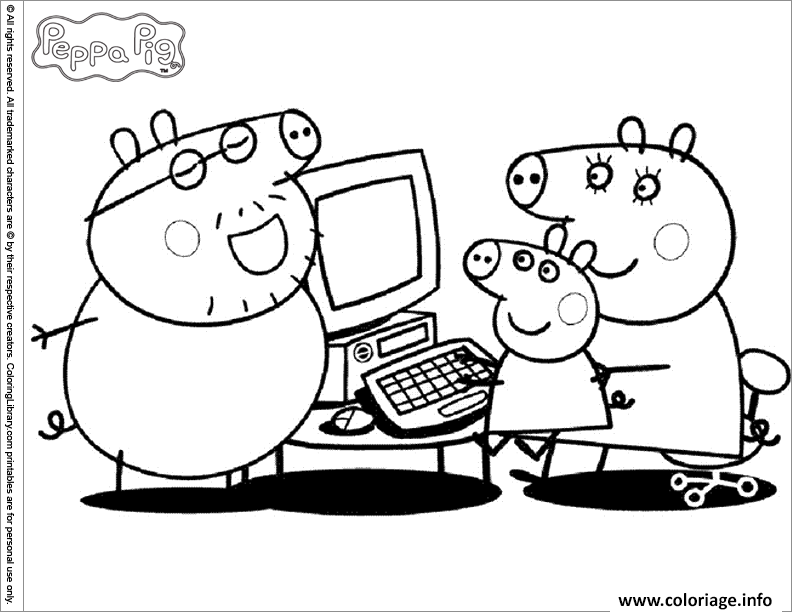 Dessin peppa pig 186 Coloriage Gratuit à Imprimer