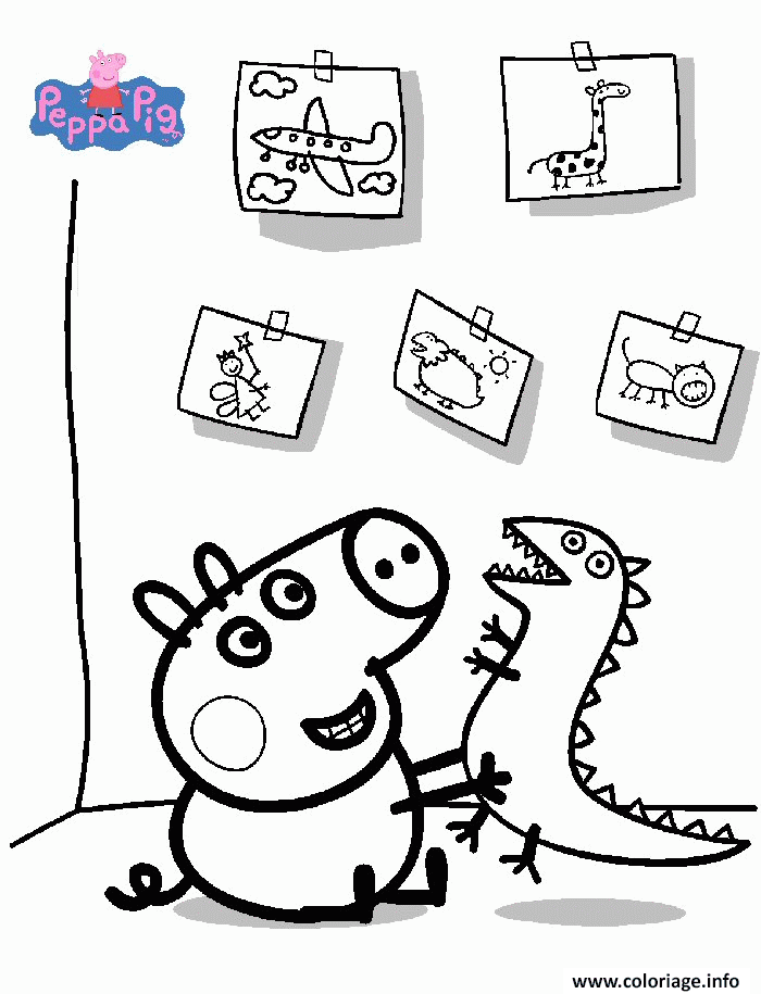 Dessin peppa pig 9 Coloriage Gratuit à Imprimer