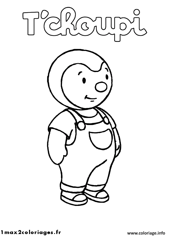 Tchoupi Et Doudou Coloriage A Imprimer