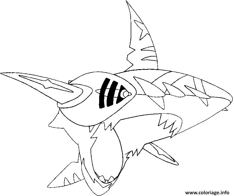 Coloriage Pokemon Mega Evolution Sharpedo 319 Dessin Pokemon Mega 
