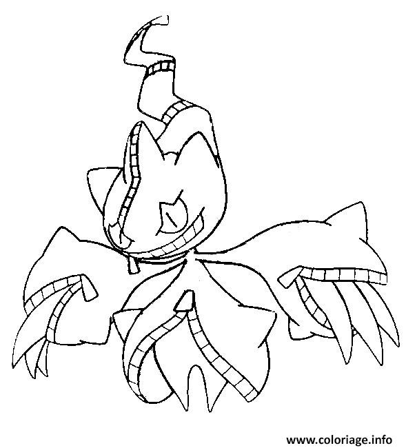 Dessin pokemon mega evolution Branette 354 Coloriage Gratuit à Imprimer