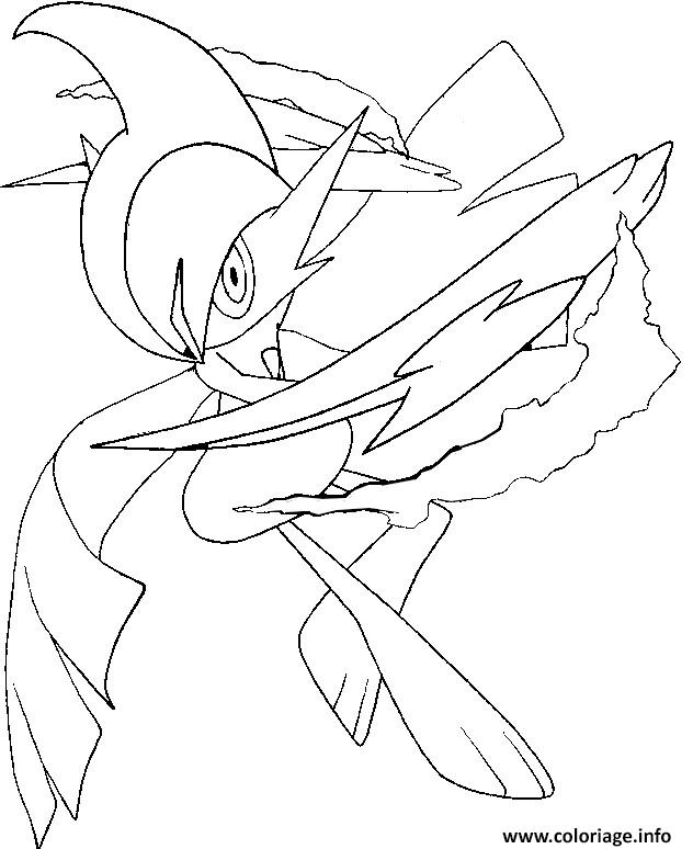 Coloriage Pokemon Mega Evolution Gallame 475 Dessin