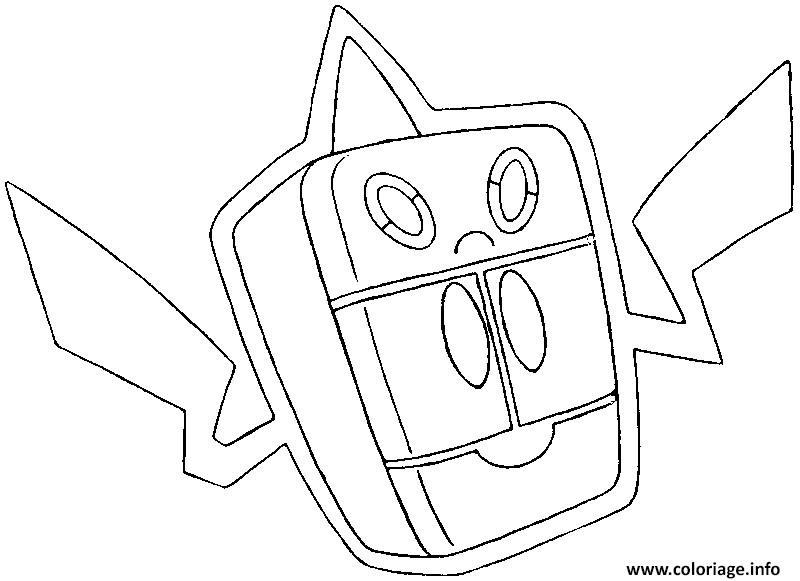 Dessin 479 Motisma Froid pokemon forme alternative Coloriage Gratuit à Imprimer