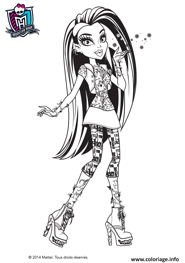 Dessin monster high venus mcflytrap Coloriage Gratuit à Imprimer