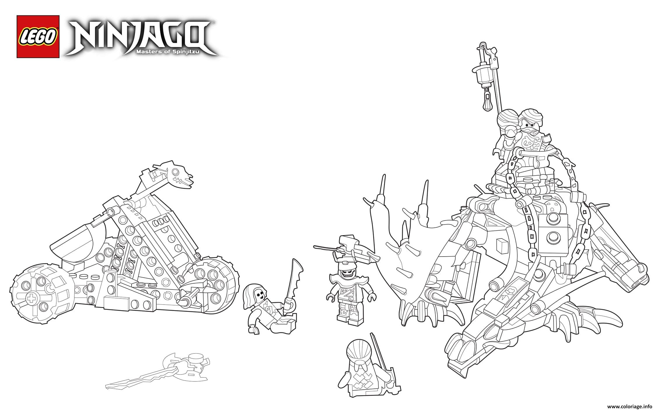 Dessin lego ninjago saison 7 Coloriage Gratuit à Imprimer