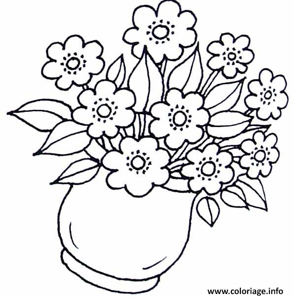 Coloriage Fleurs De Printemps Dessin