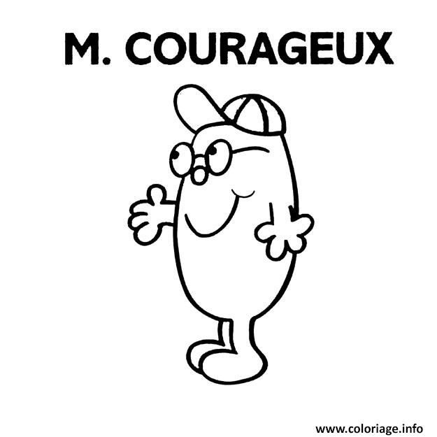 Dessin monsieur madame courageux Coloriage Gratuit à Imprimer