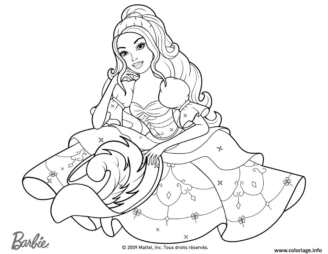 Coloriage Barbie Le Palais De Diamant