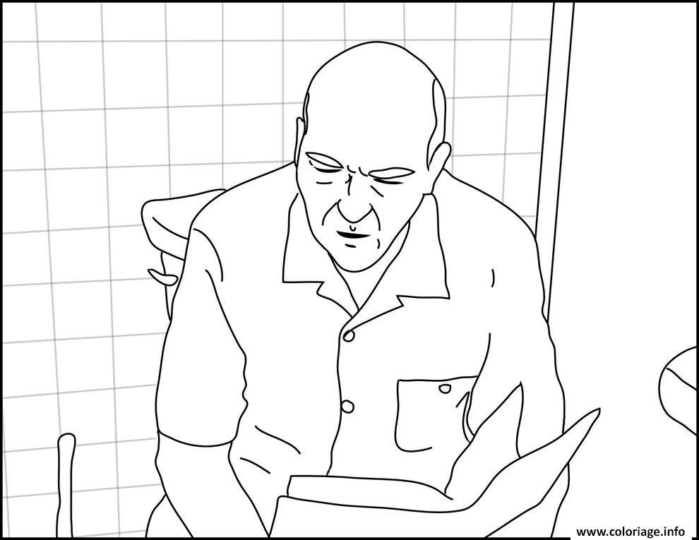 Coloriage Hank On A Toilet Breaking Bad Dessin à Imprimer