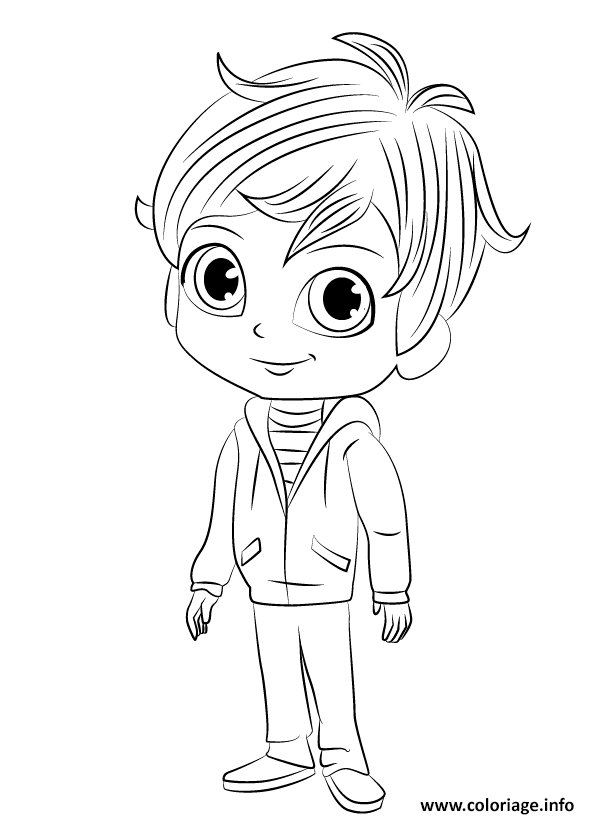 Dessin shimmer et shine Zac Coloriage Gratuit à Imprimer