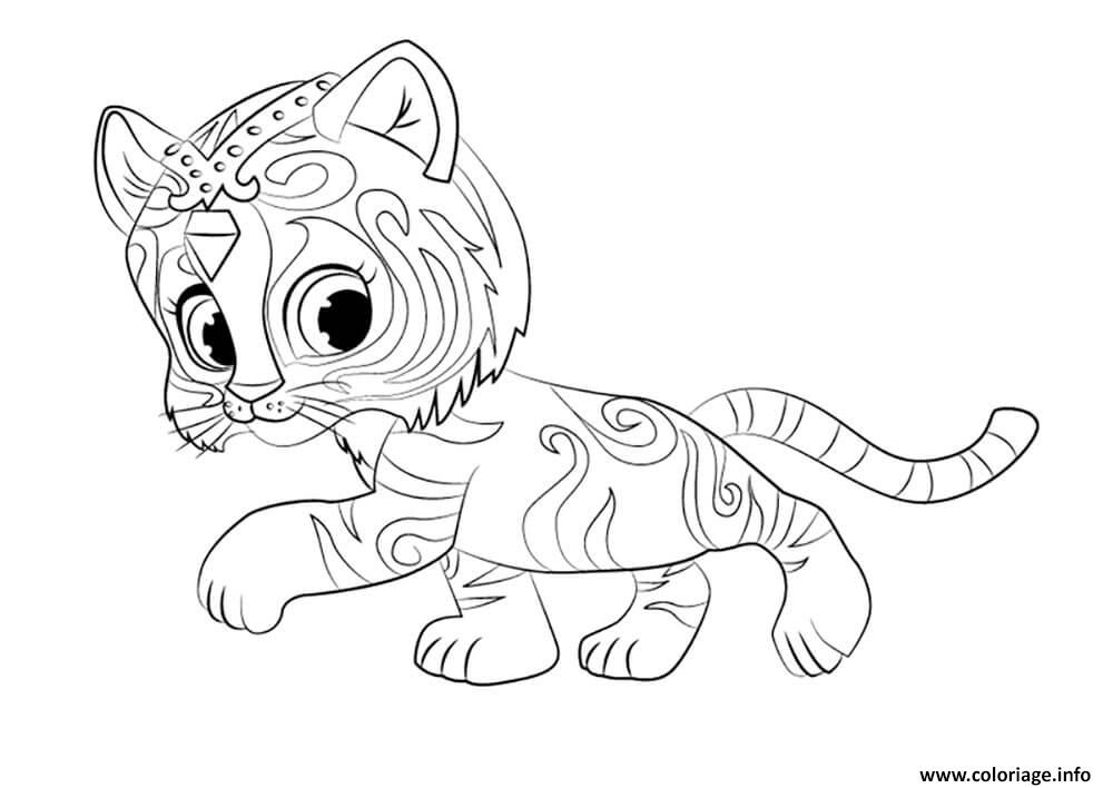 Dessin shimmer et shine Nahal Coloriage Gratuit à Imprimer