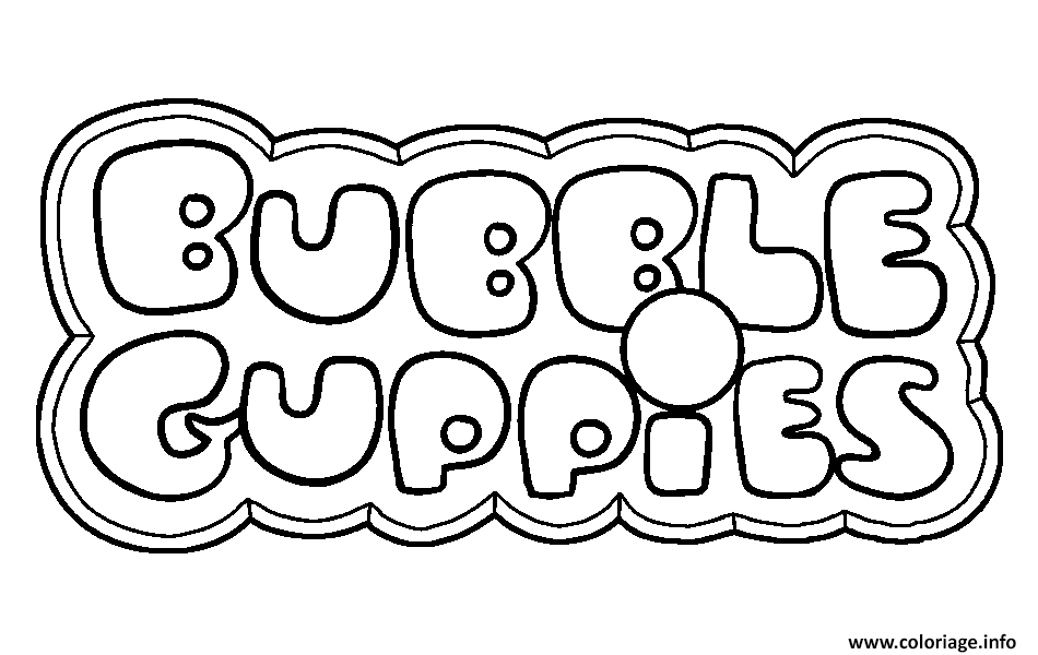 Coloriage Bubble Guppies Logo Dessin à Imprimer