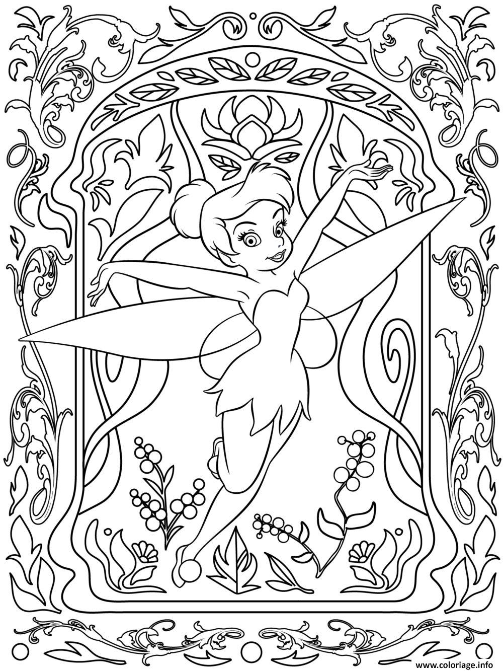 Coloriage Mandala Disney Tinker Bell Dessin à Imprimer