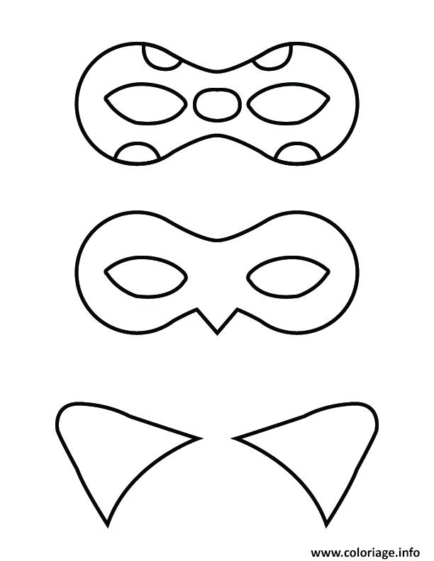 Coloriage Ladybug Et Chat Noir Mask Dessin Ladybug Miraculous A Imprimer