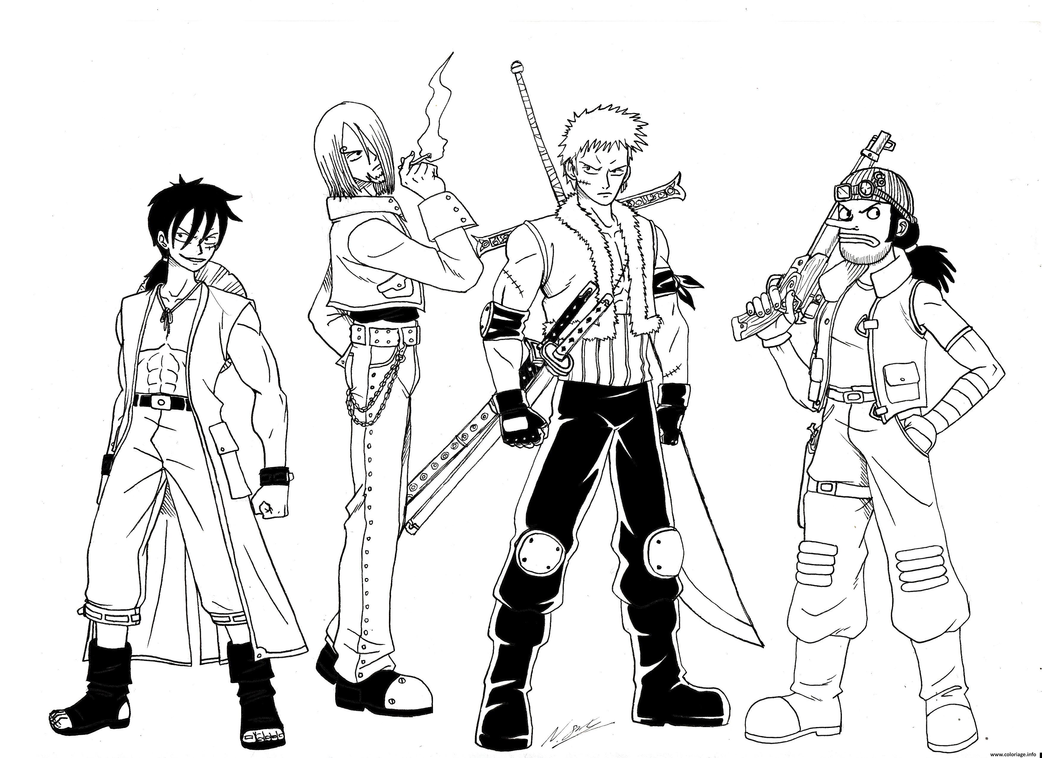 One Piece Brook Coloring Pages