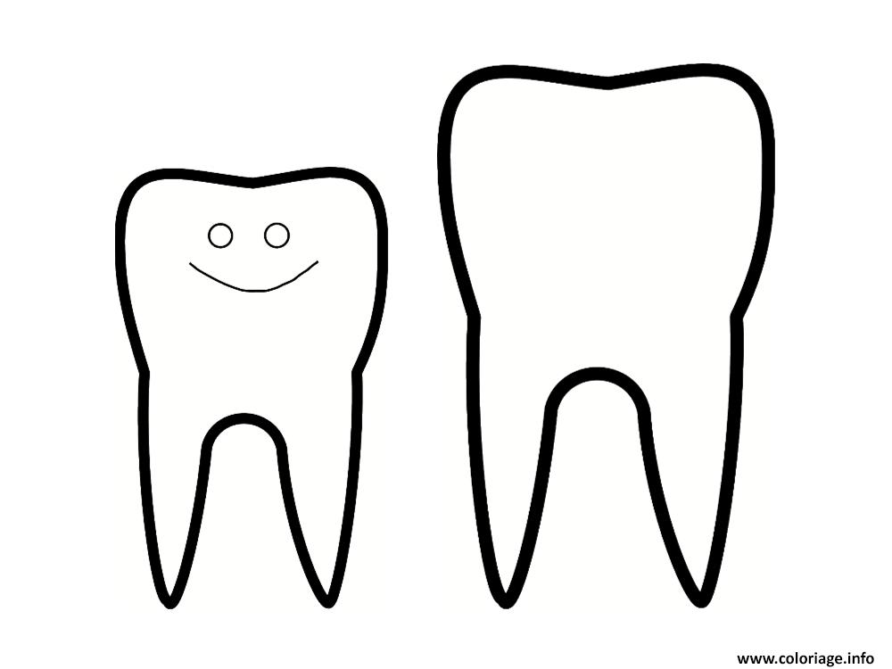 Coloriage Dent De Lait