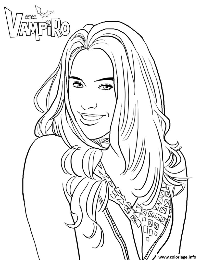 Dessin chica vampiro daisy dessin a colorier Coloriage Gratuit à Imprimer