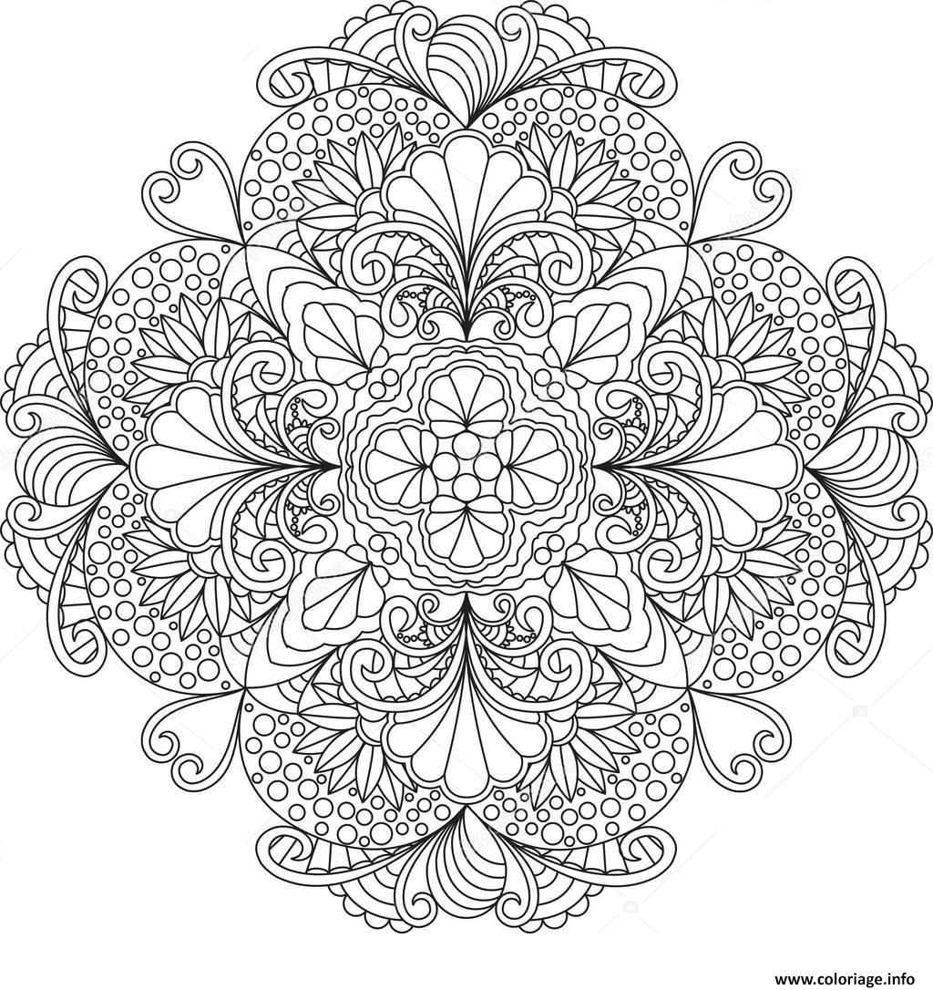 Coloriage Flowers Mandala Dessin Mandala Imprimer