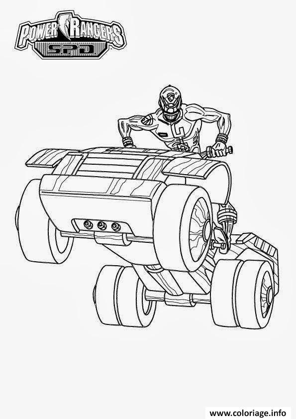 Dessin power rangers spd Coloriage Gratuit à Imprimer