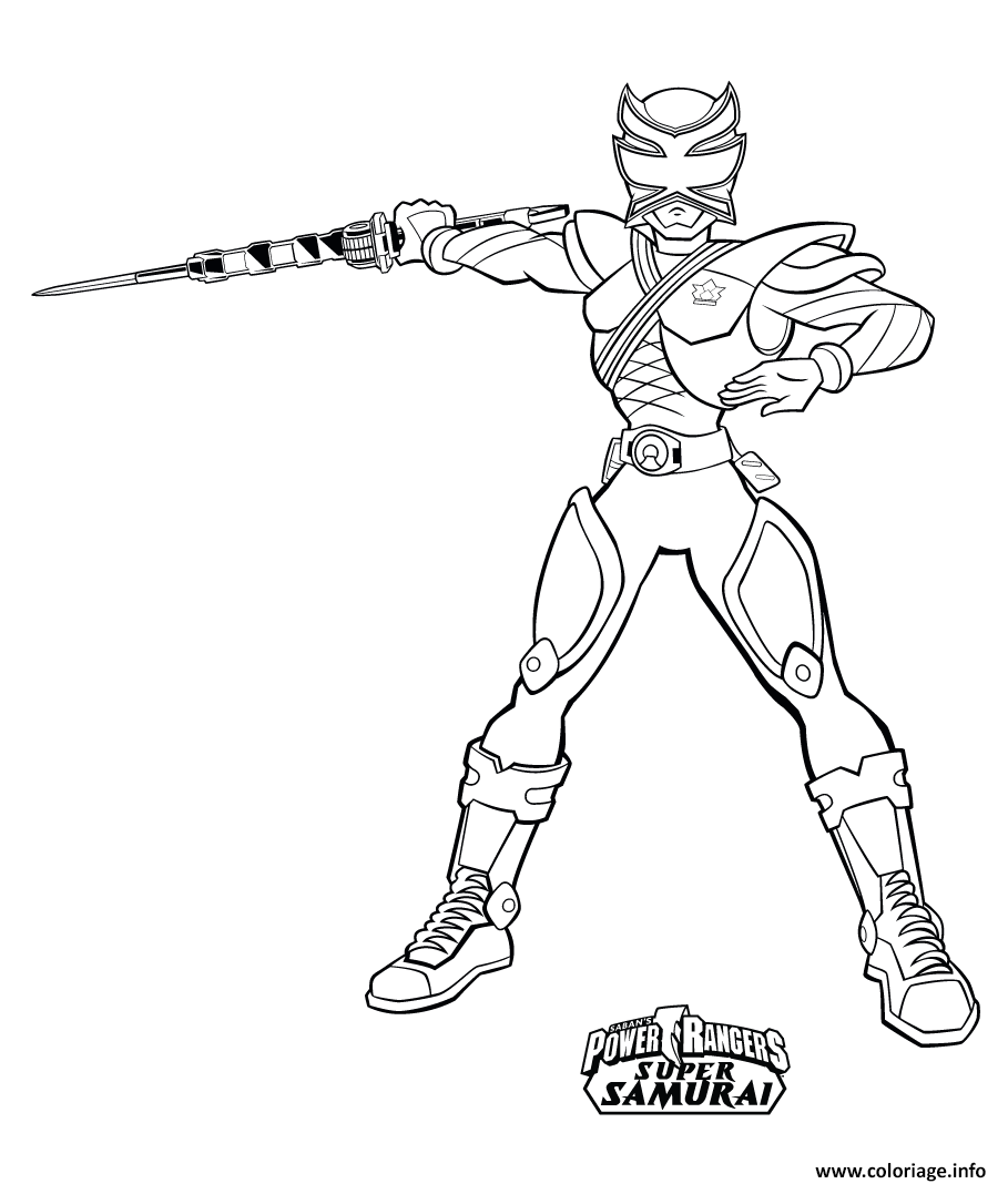 Power Rangers Jungle Fury Coloriage