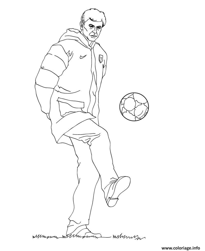 Dessin coach arsene wenger entraineur d arsenal Coloriage Gratuit à Imprimer