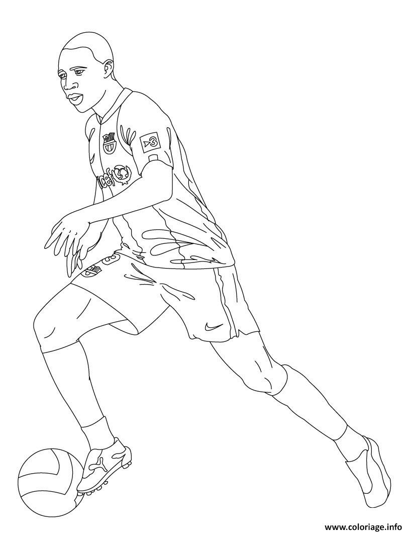 Dessin samuel etoo joueur de foot Coloriage Gratuit à Imprimer