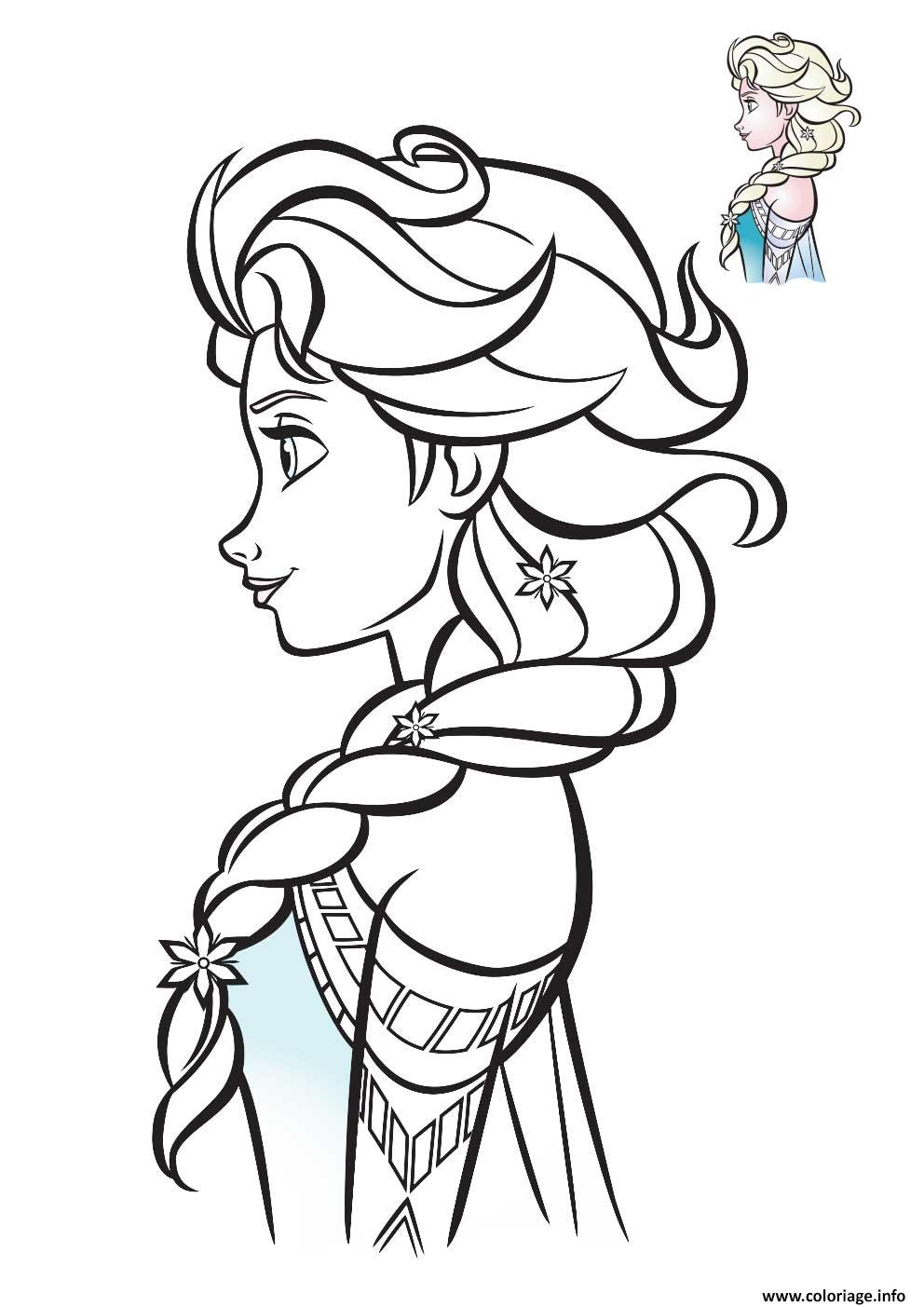 Coloriage Princesse Reine Des Neige