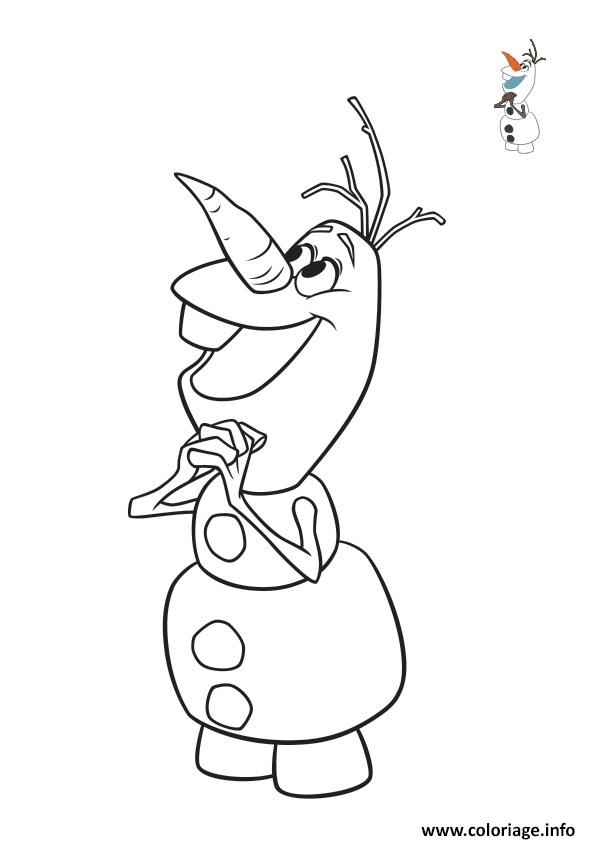 Coloriage Olaf Attend Noel Avec Impatience Frozen Dessin à Imprimer